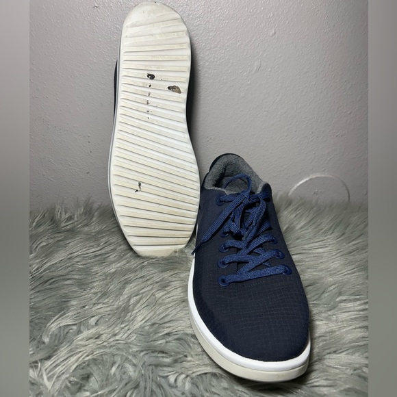Allbirds Men’s Wool Piper Woven Lace Up navy Blue Navy Casual Sneakers Size 14 - Picture 8 of 10